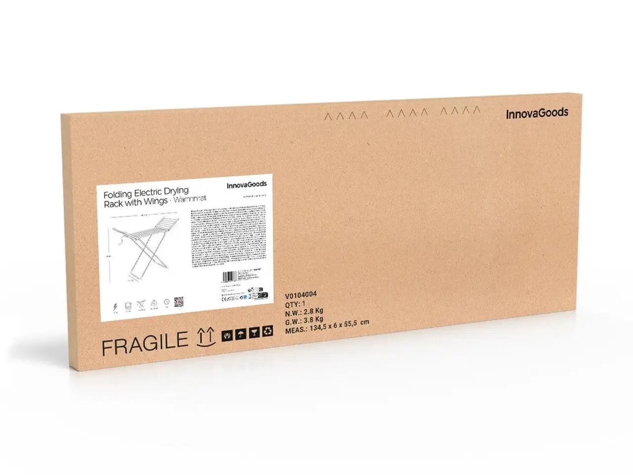 Billede 2 - Tørrestativ elektrisk med vinger - Warmmat 230 W, 20 stænger, touch, timer, temperatur 35-60 °C