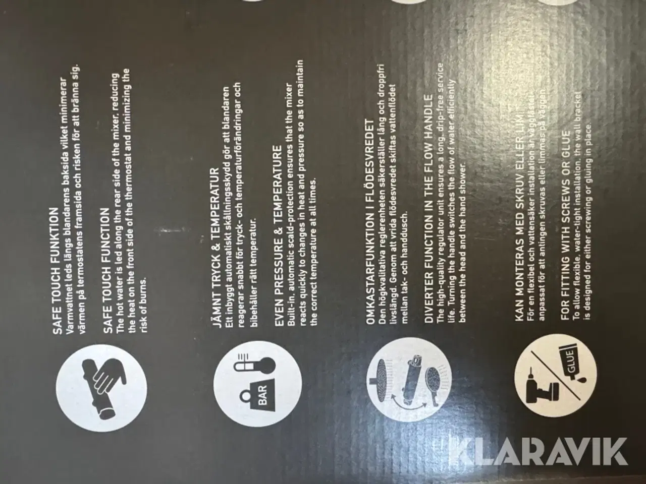 Billede 9 - Brusesæt til badeværelser Gustav Berg Estetic Round 5 styks