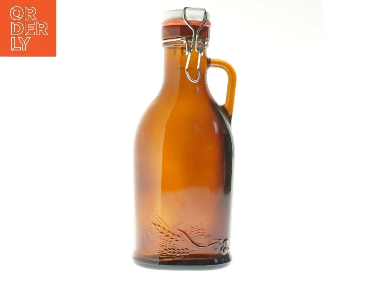 Billede 1 - Glasflaske med patentlåg (str. 29,5 cm)