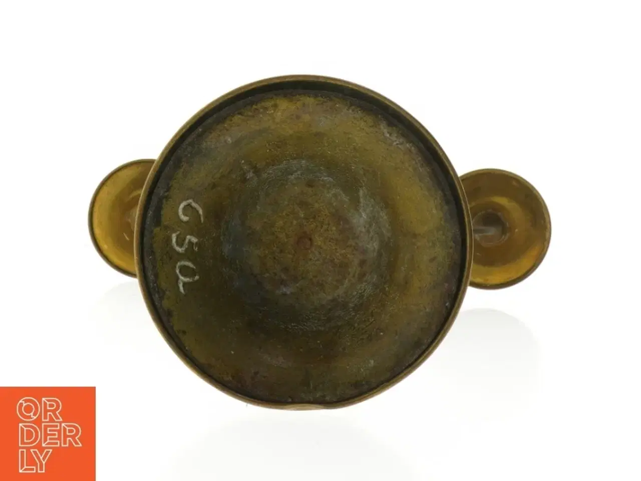 Billede 3 - Messing lysestage med tre arme (str. 40 cm)