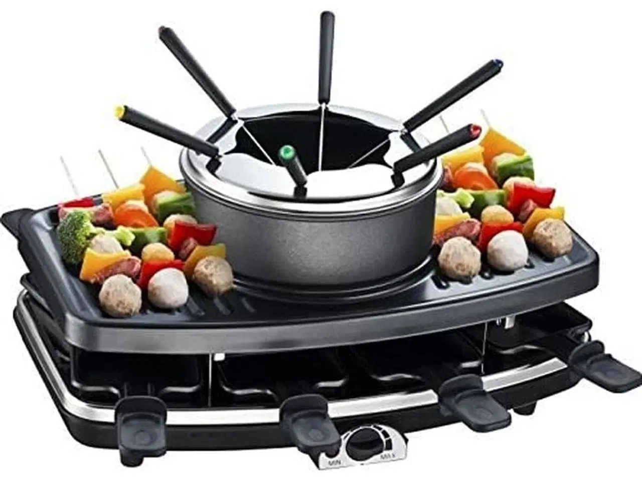 Billede 3 - Raclette grill med fondue Continental Edison FD12881 - 1.100 W