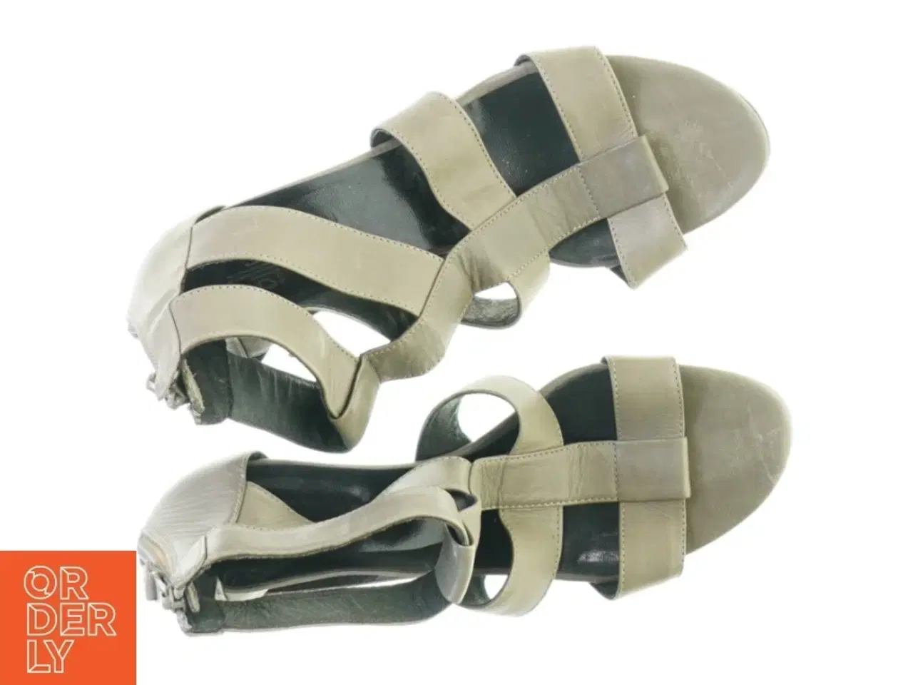 Billede 4 - Læder Sandaler Sko med hæl fra Billi bi (str. 40)