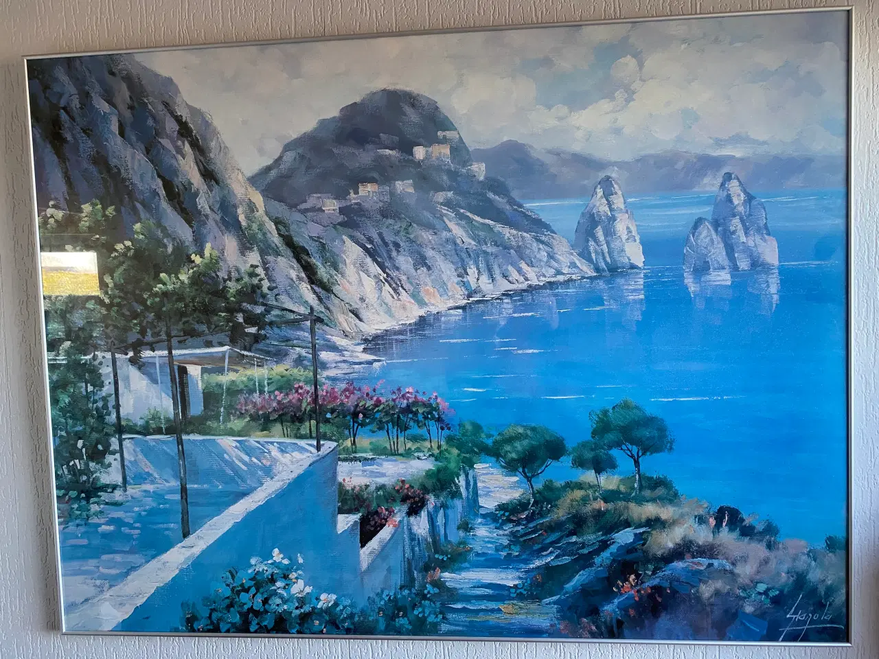 Billede 2 - Flot billede af sommerstemning ved middelhavet.