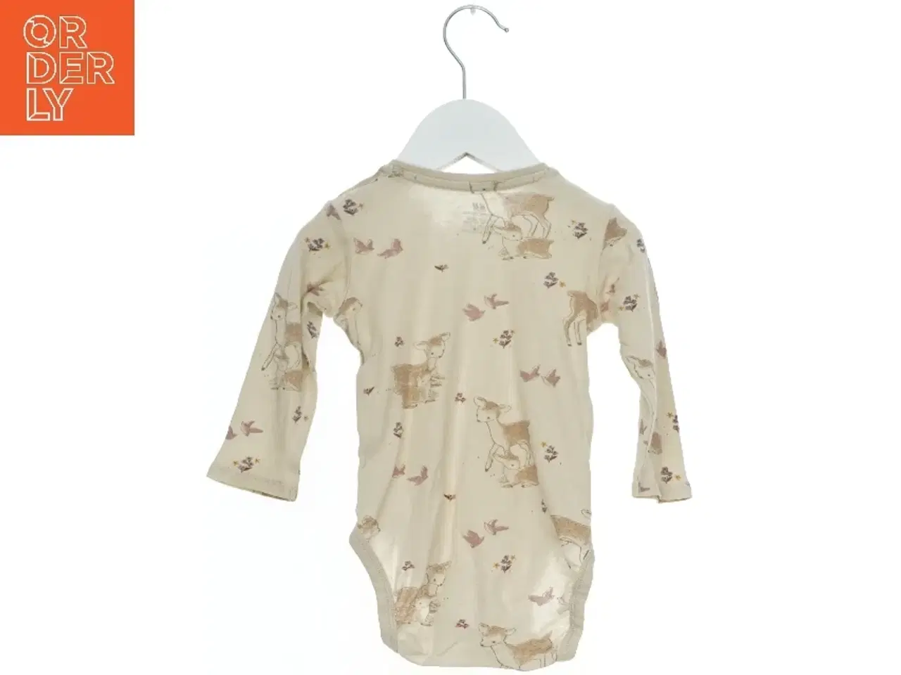 Billede 2 - Langærmet bodystocking med dyremotiv fra H&M (str. 74)