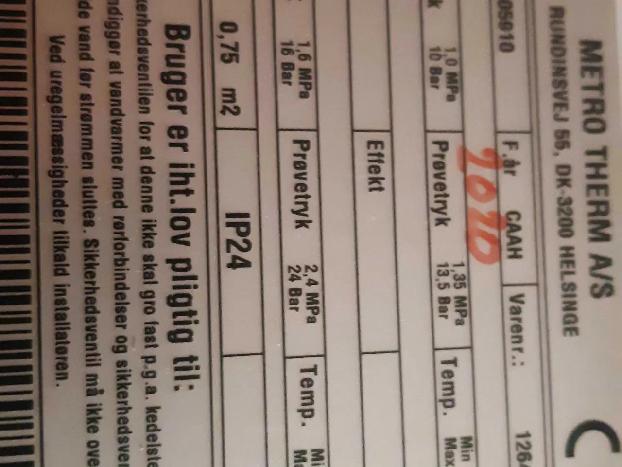 Billede 2 - Varmevandsbeholder