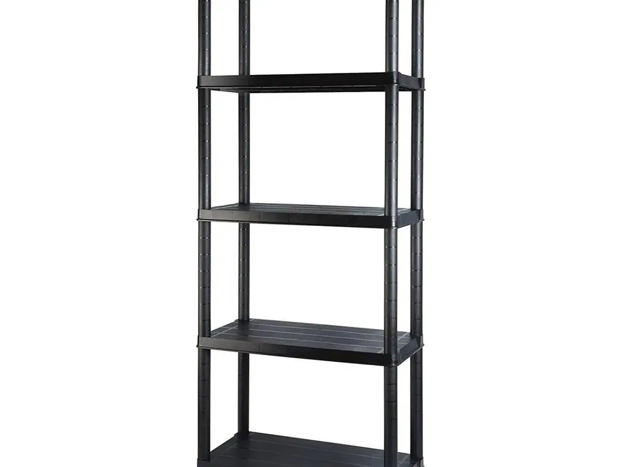 Billede 1 - Marbueno reolsystem - hylde med 5 etager, plast, sort 61×31×171 cm
