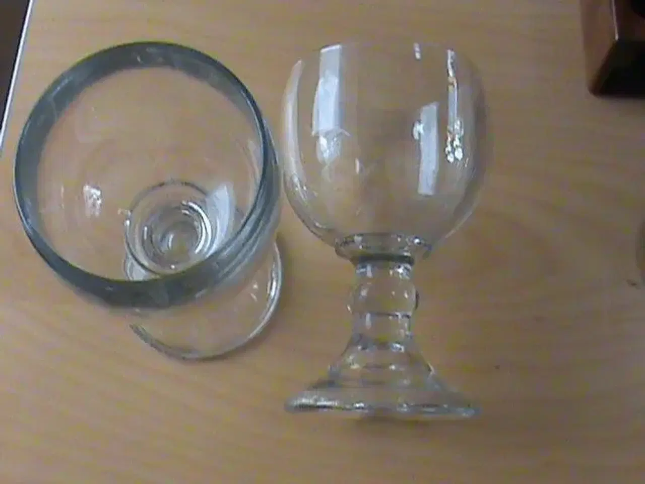 Billede 2 - Glas rund til lysestage/blomst par