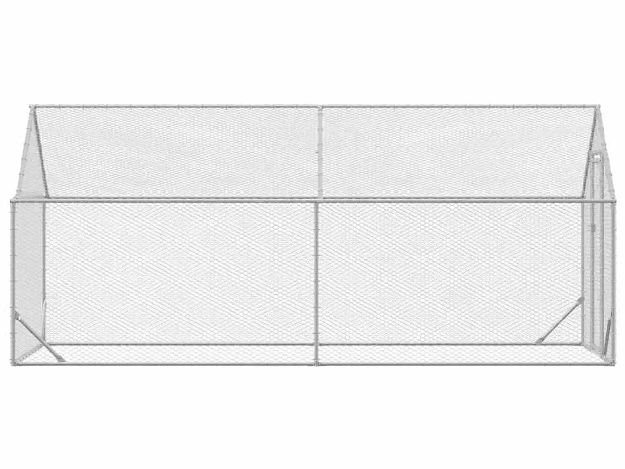 Billede 5 - Hønsebur Sølv 400x170x177cm Galvaniseret stål