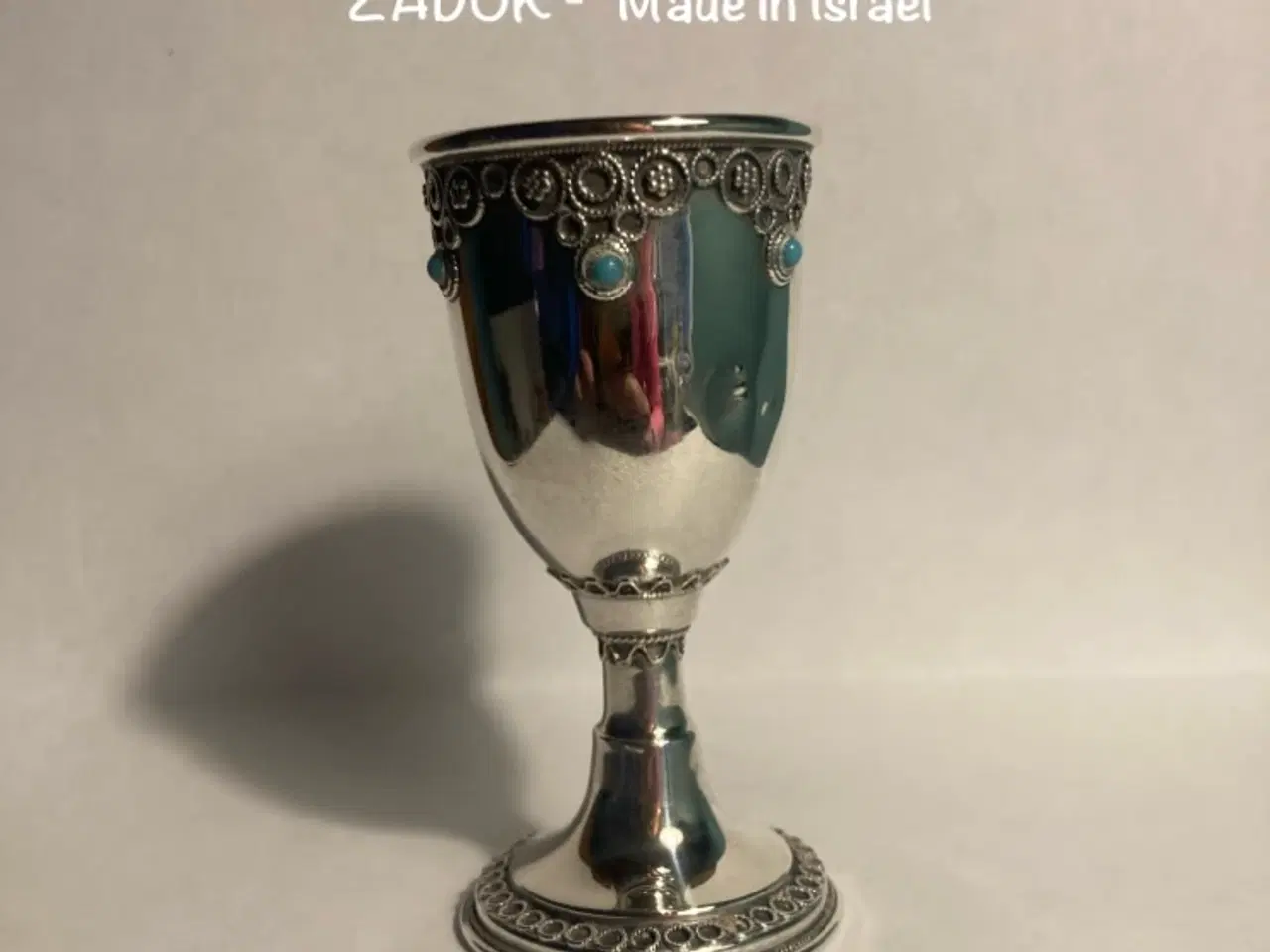 Billede 1 - Sterling sølvbæger - ZADOK - Kiddush Cup