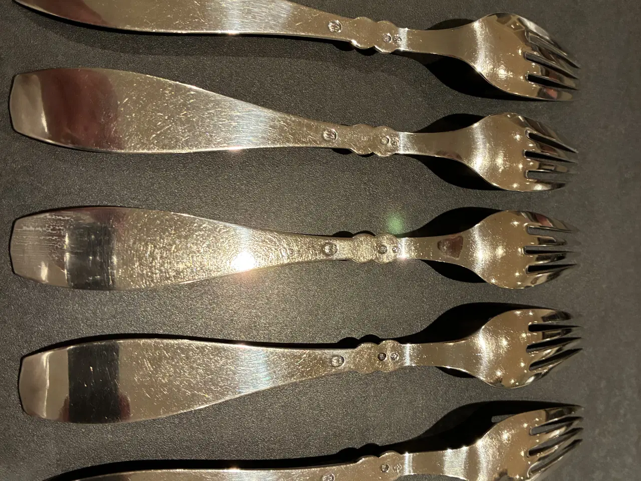 Billede 2 - Rex middagsgafler i sølv