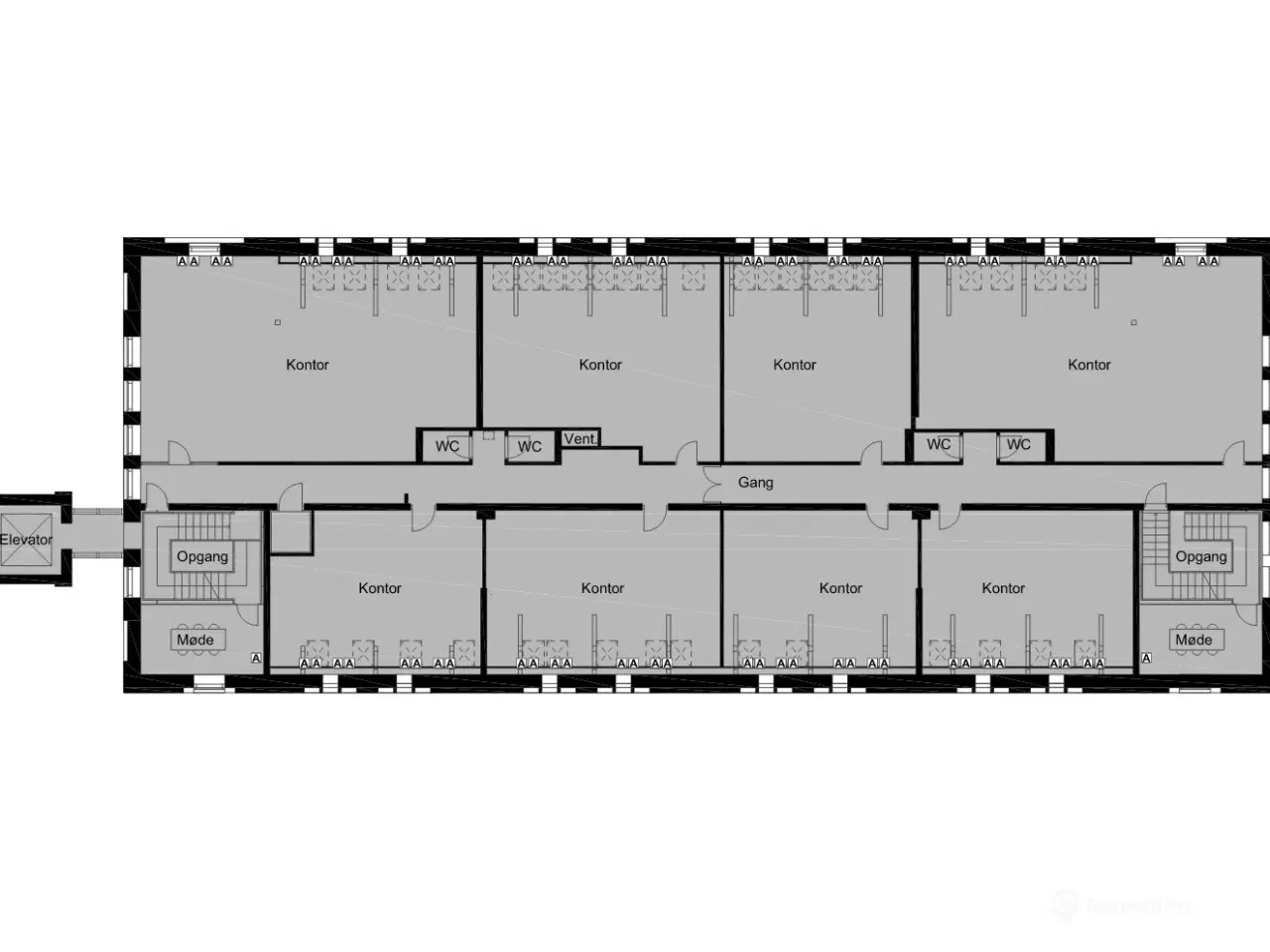 Billede 23 - Fleksible kvadratmeter i tidligere ikonisk byskole