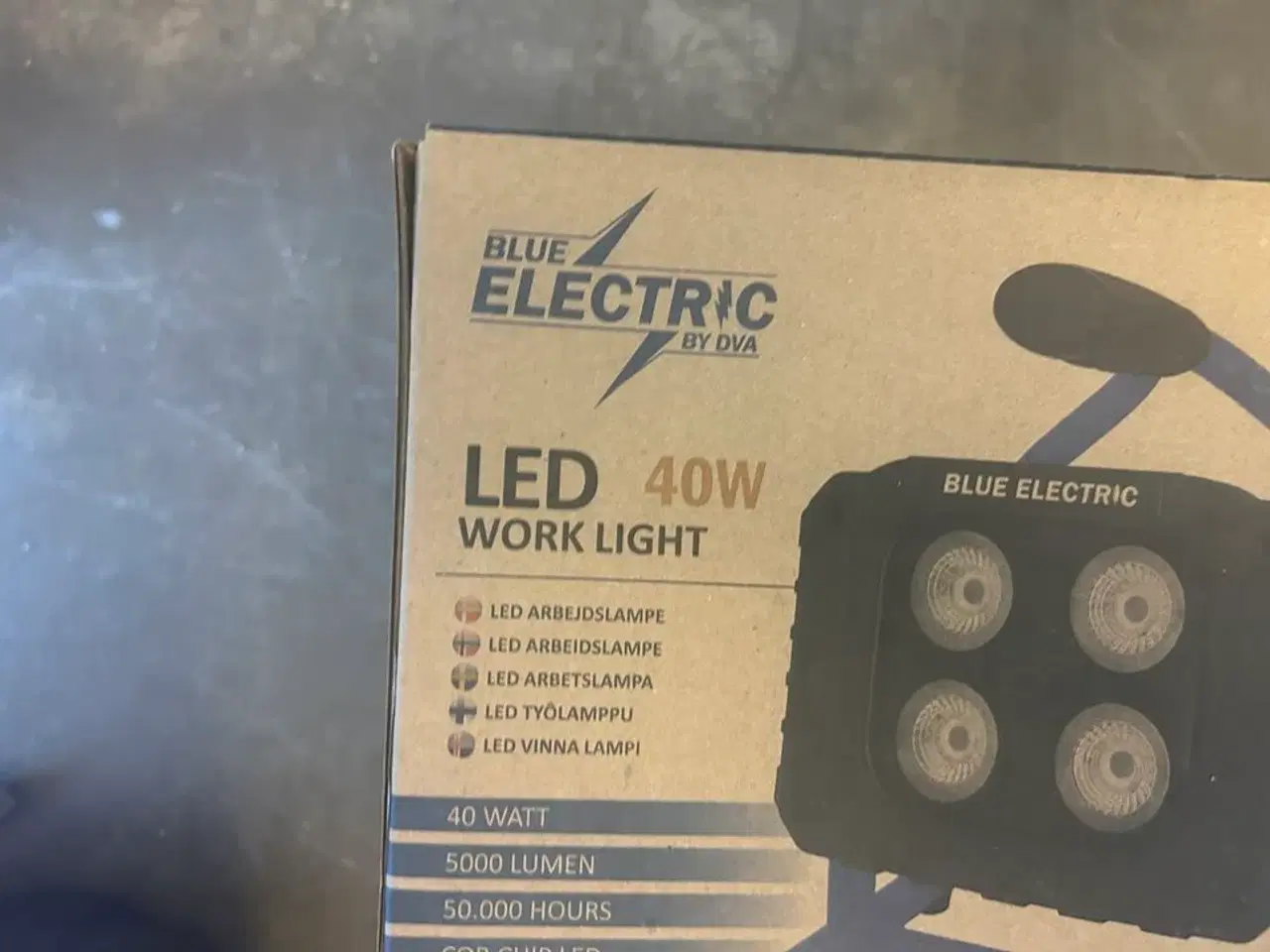 Billede 2 - BLUE ELECTRIC Arbejdslampe LED 40W