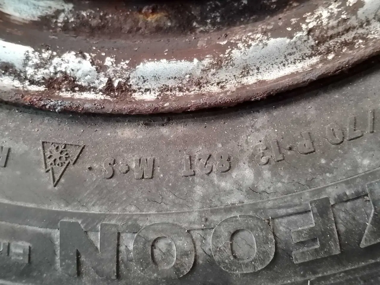 Billede 5 - 13" stålfælge, vinterdæk