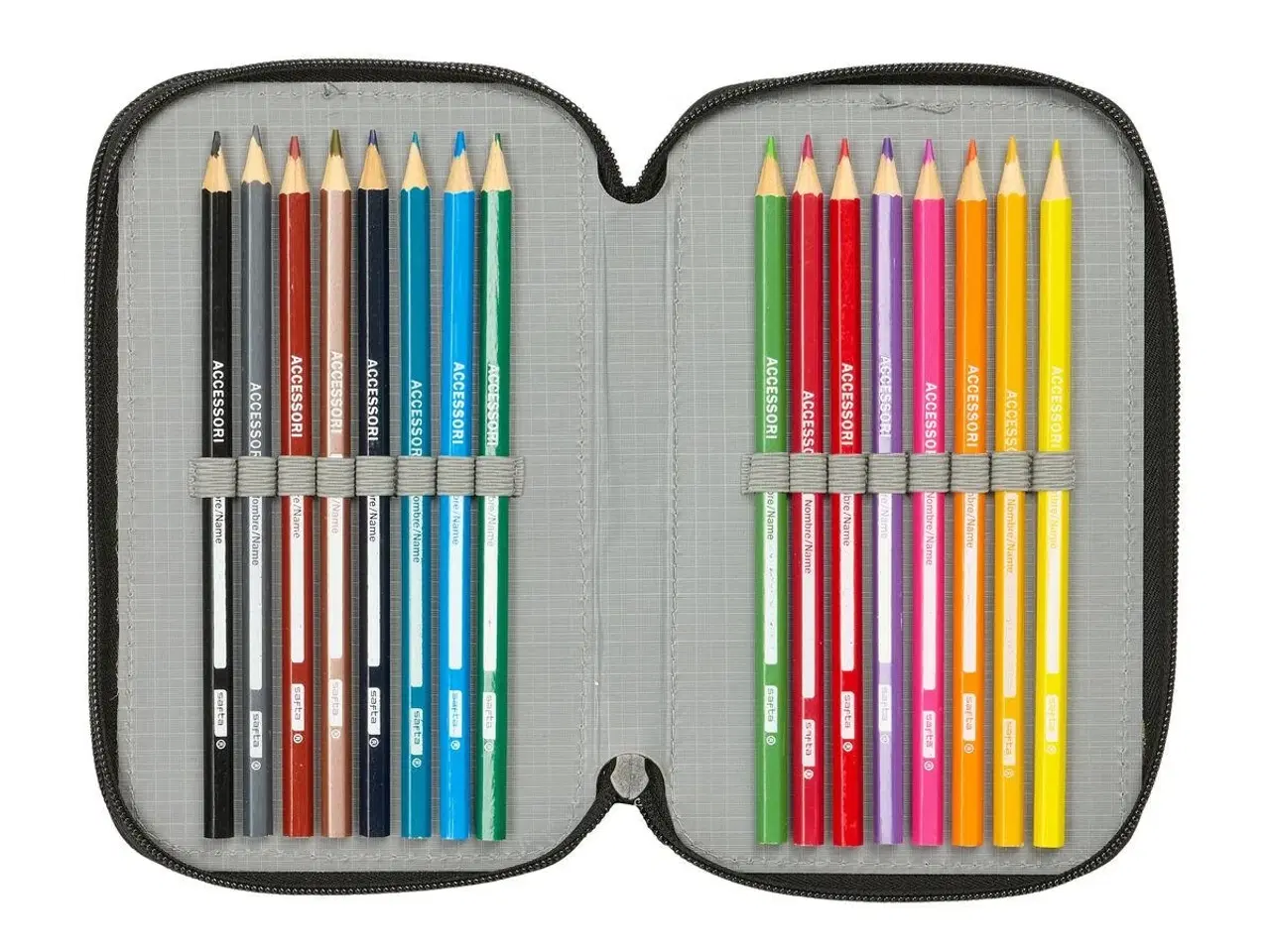 Billede 3 - Tredobbelt Penalhus Minecraft Tnt Multifarvet 12,5 x 19,5 x 5,5 cm 37 Dele