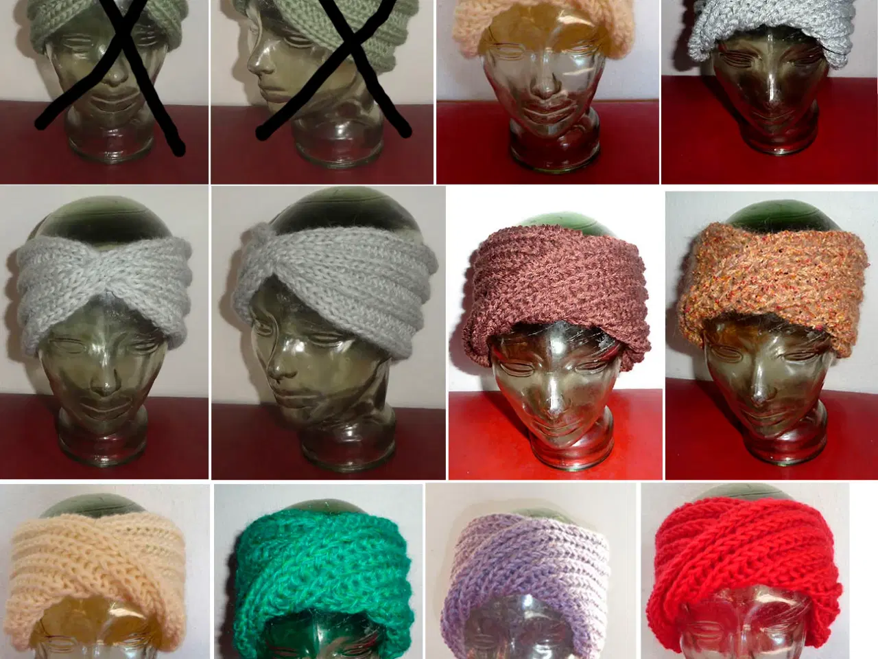 Billede 1 - Håndstrikkede pandebånd