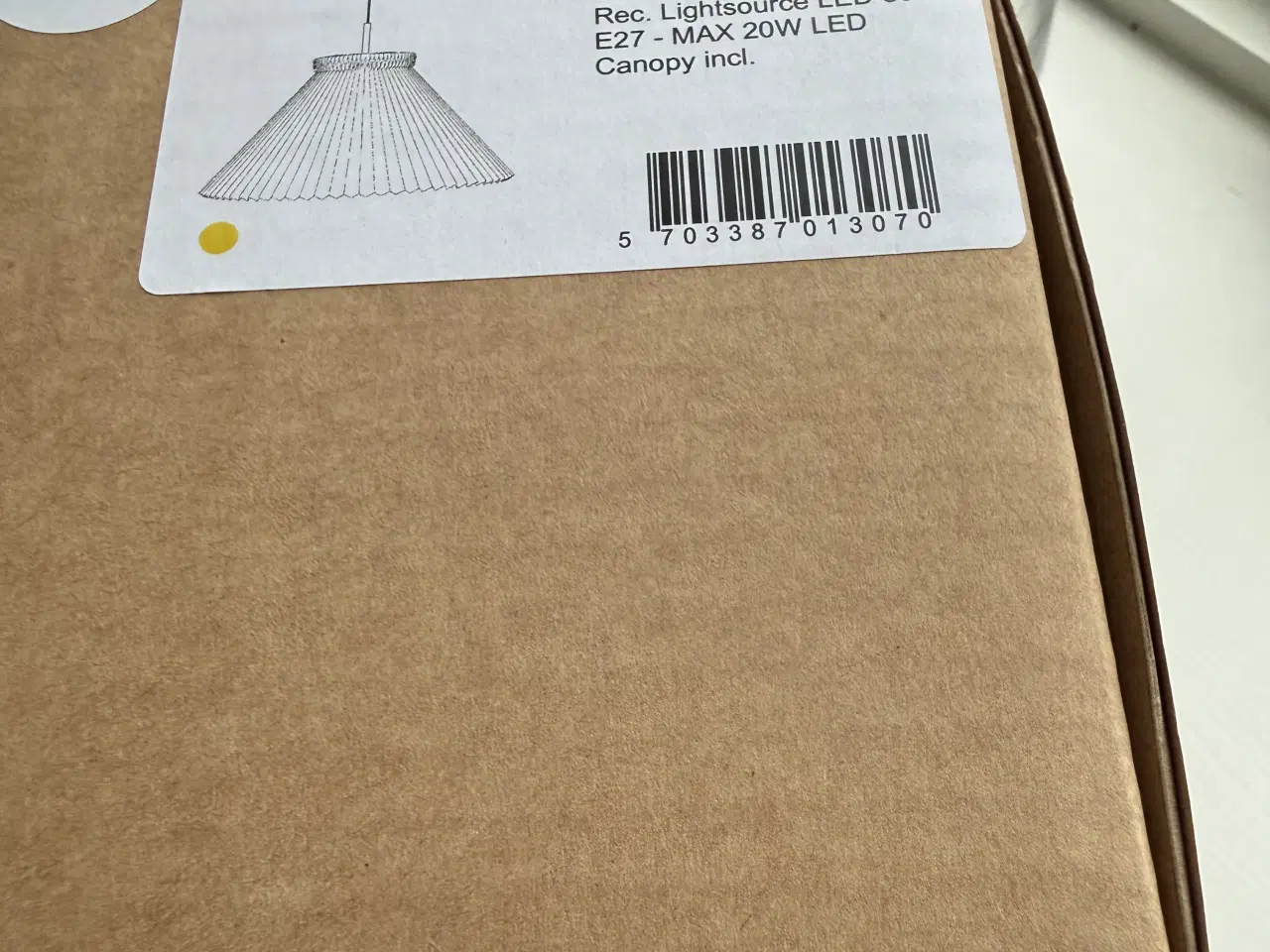 Billede 2 - Hvid LE KLINT Model 1 Pendel 1-30 m. messing