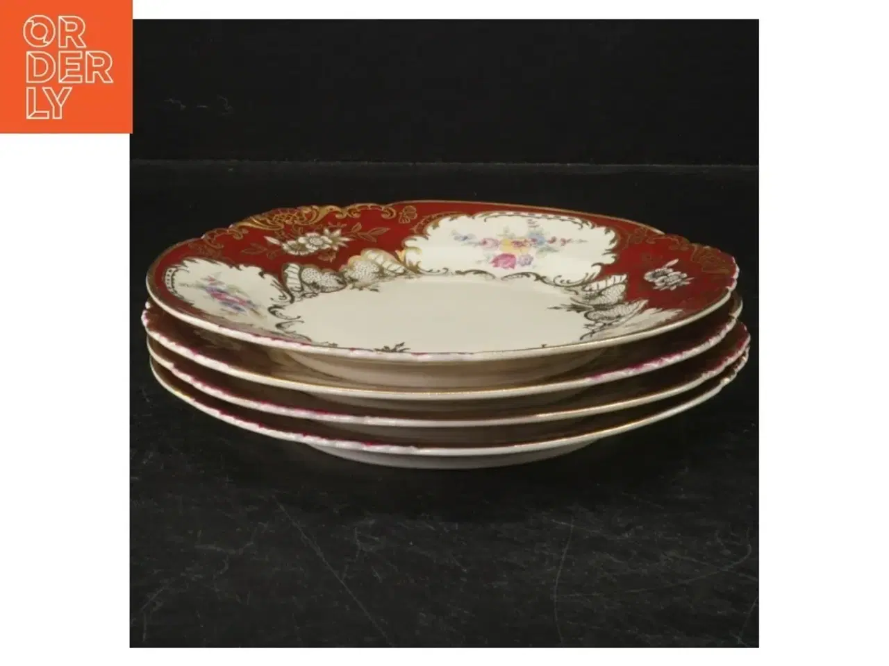 Billede 1 - Dekorative tallerkener, 4 stk. (str. Ø. 17 cm. 4 stykker)