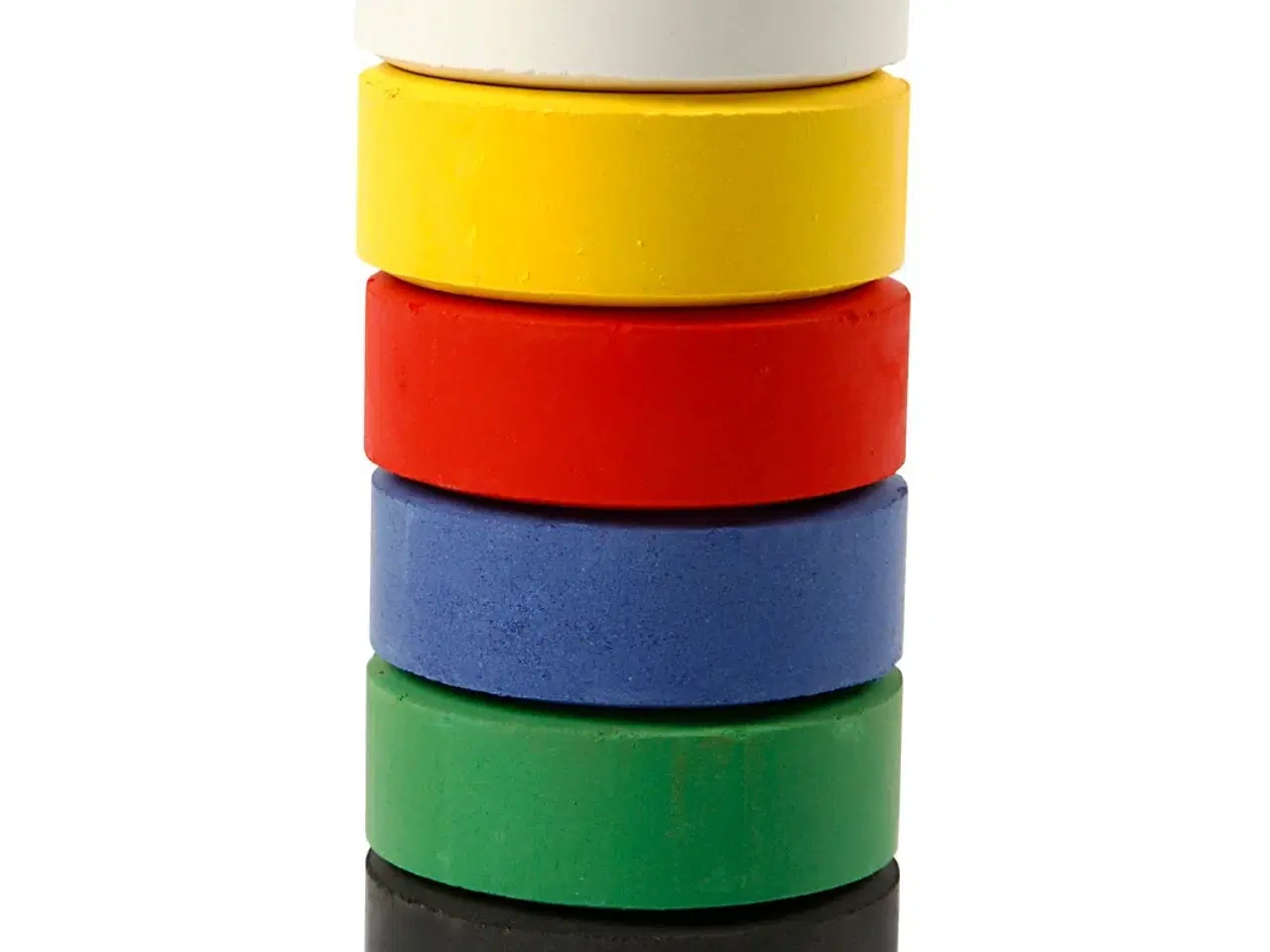 Billede 1 - Vandfarver i blokform - 6 primærfarver til kreativitet