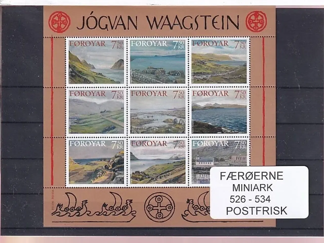 Billede 1 - Færøerne - 1 Miniark 526 - 534 - Postfrisk