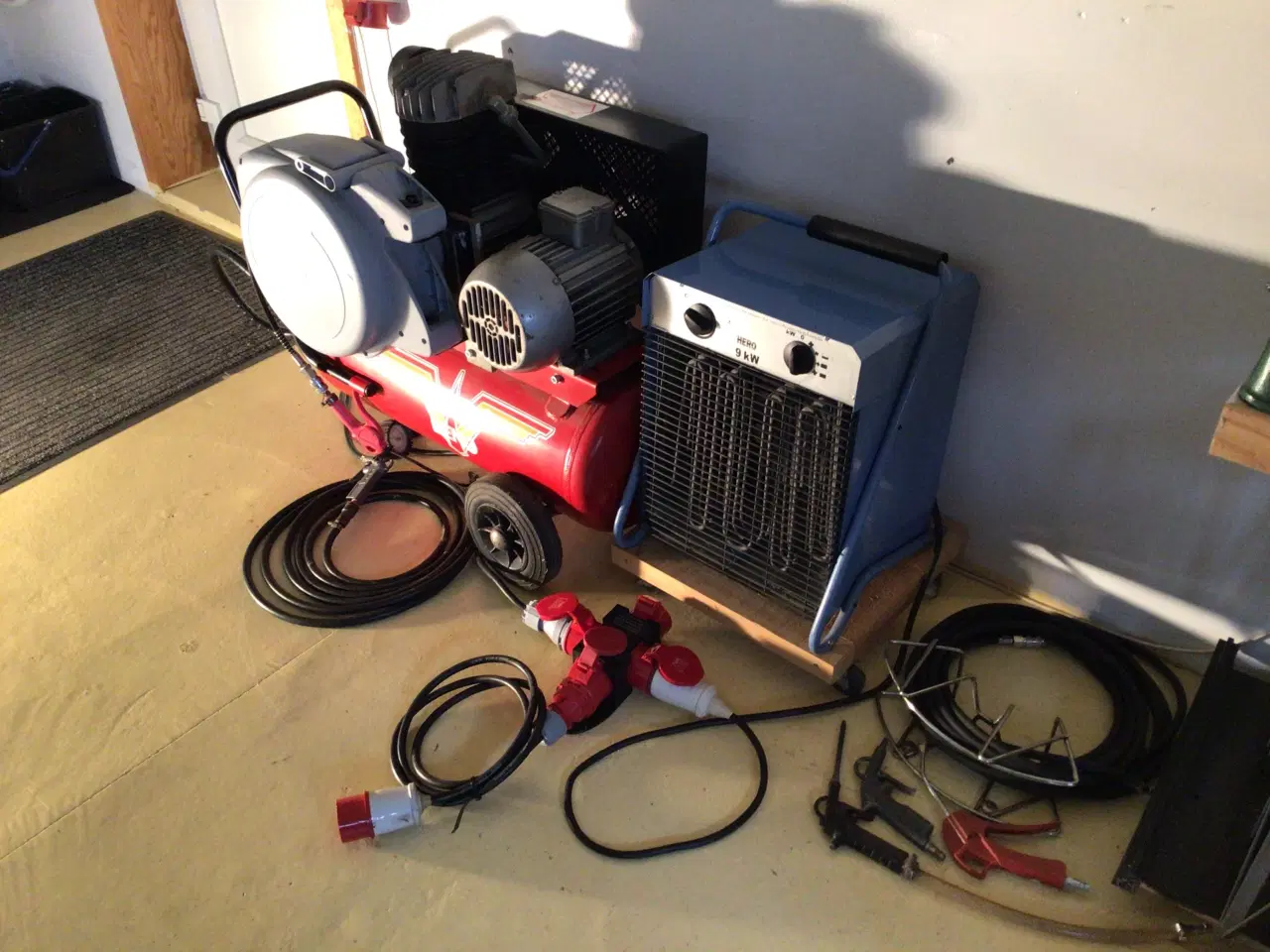 Billede 6 - RENO kompressor og 9kw varmeblæser