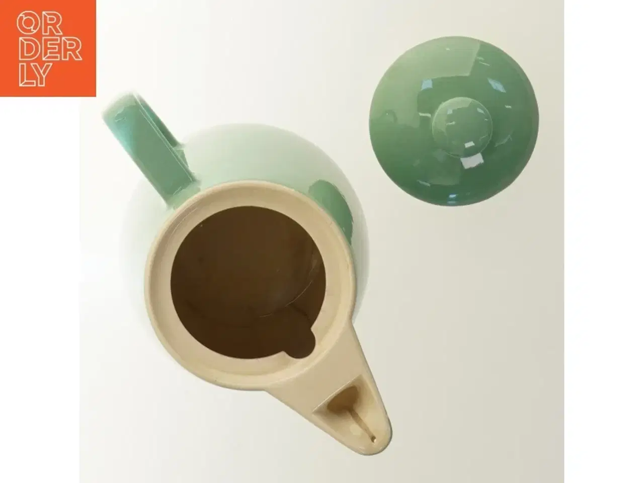 Billede 5 - Grøn vintage kaffekande (str. Ø 11,5x18 cm)