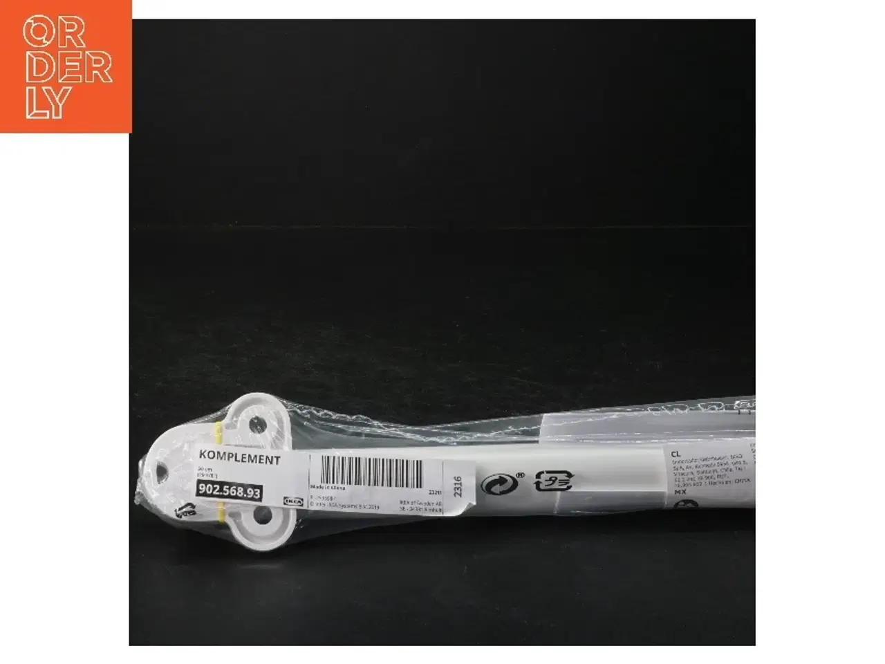 Billede 1 - Garderobestang fra IKEA (str. 50 cm)