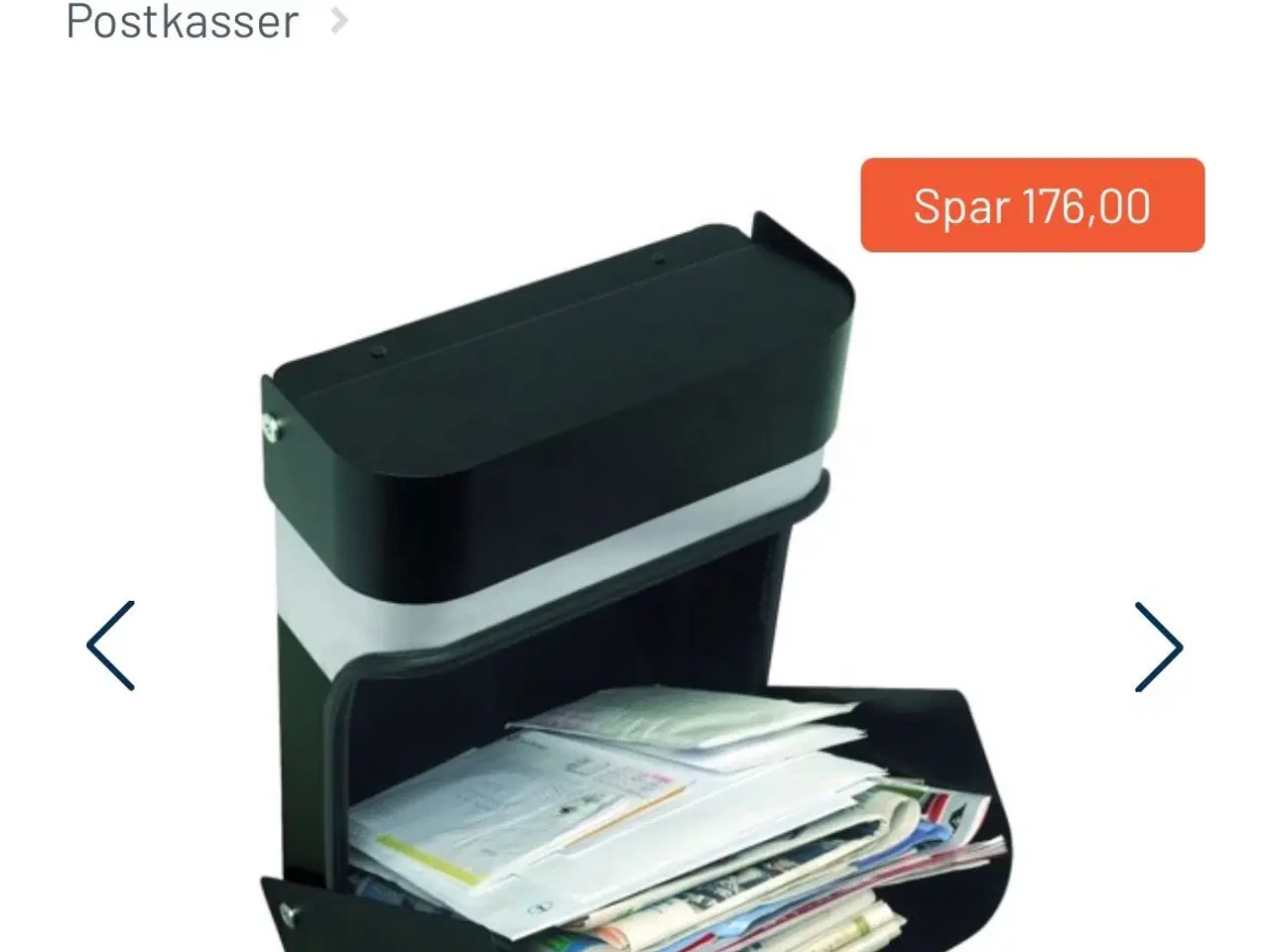 Billede 8 - Mefa Judo 640, Postkasse, sort/rustfrit