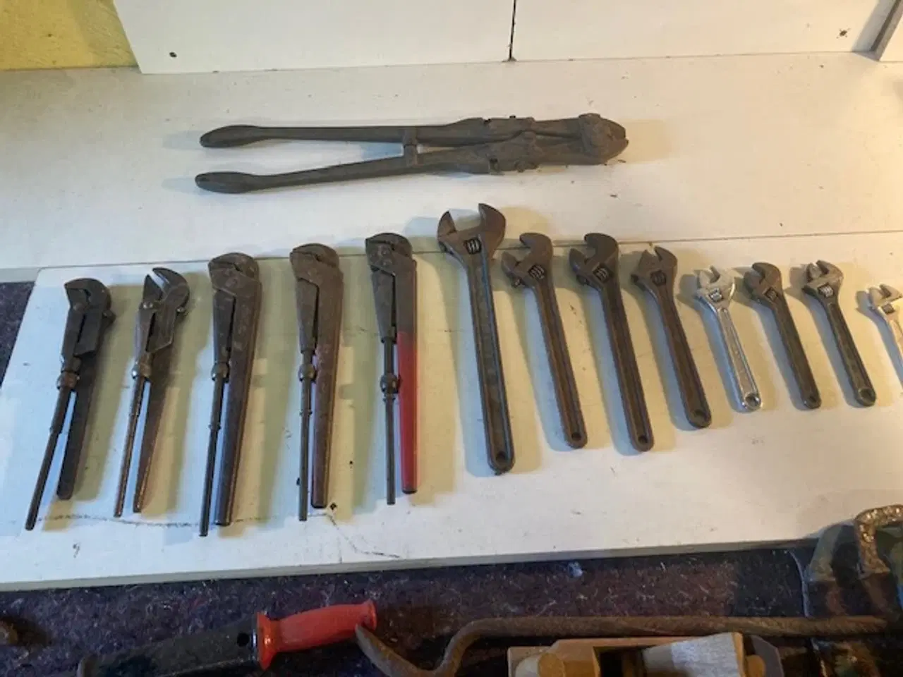 Billede 3 - Rørtænger, svensknøgler og stor boltsaks sælges !