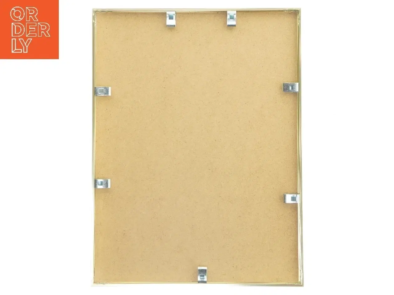 Billede 4 - Indrammet billede med bonderoser  (str. 31x41 cm)