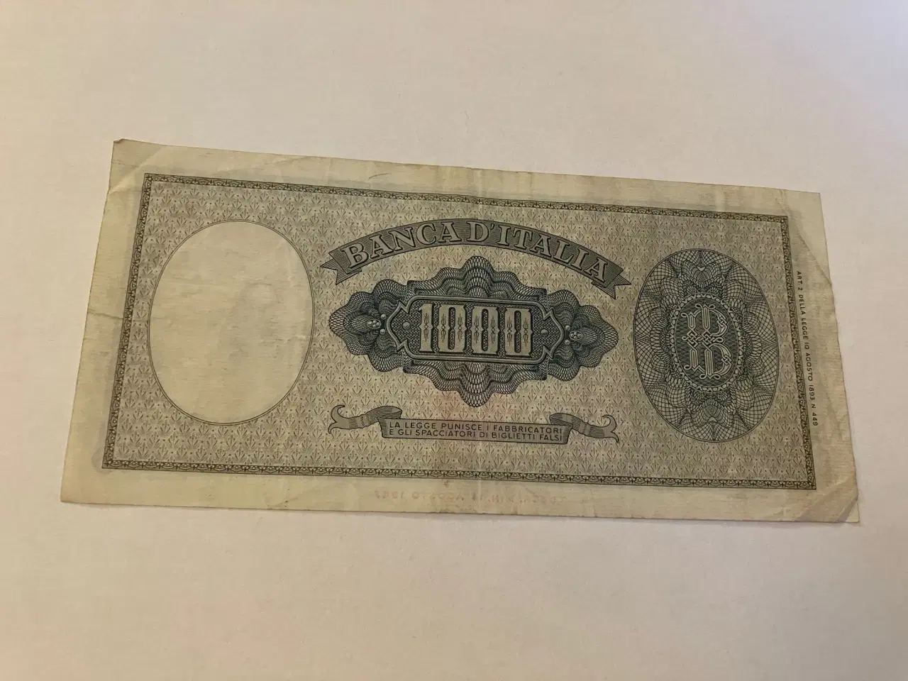 Billede 2 - 1000 Lire Italy 1947