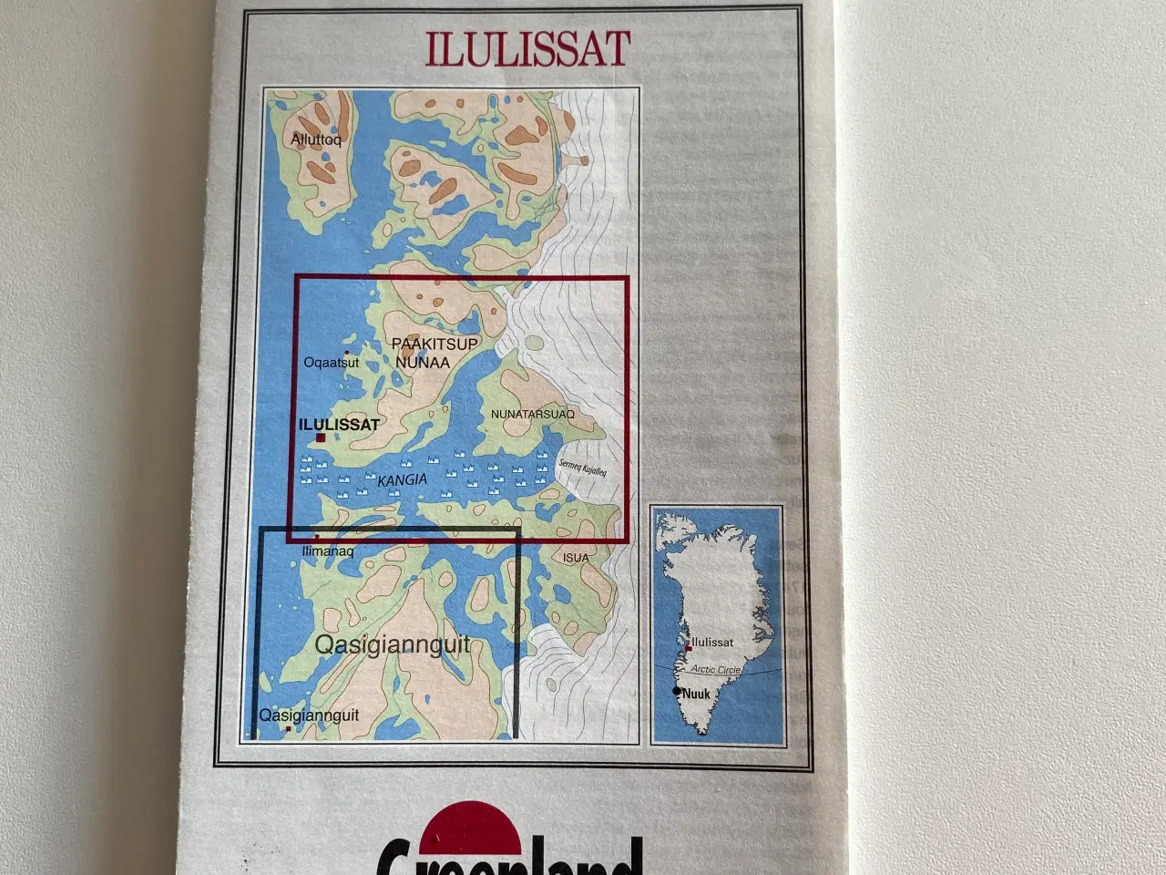 Billede 1 - Vandrekort - Grønland - Ilulissat