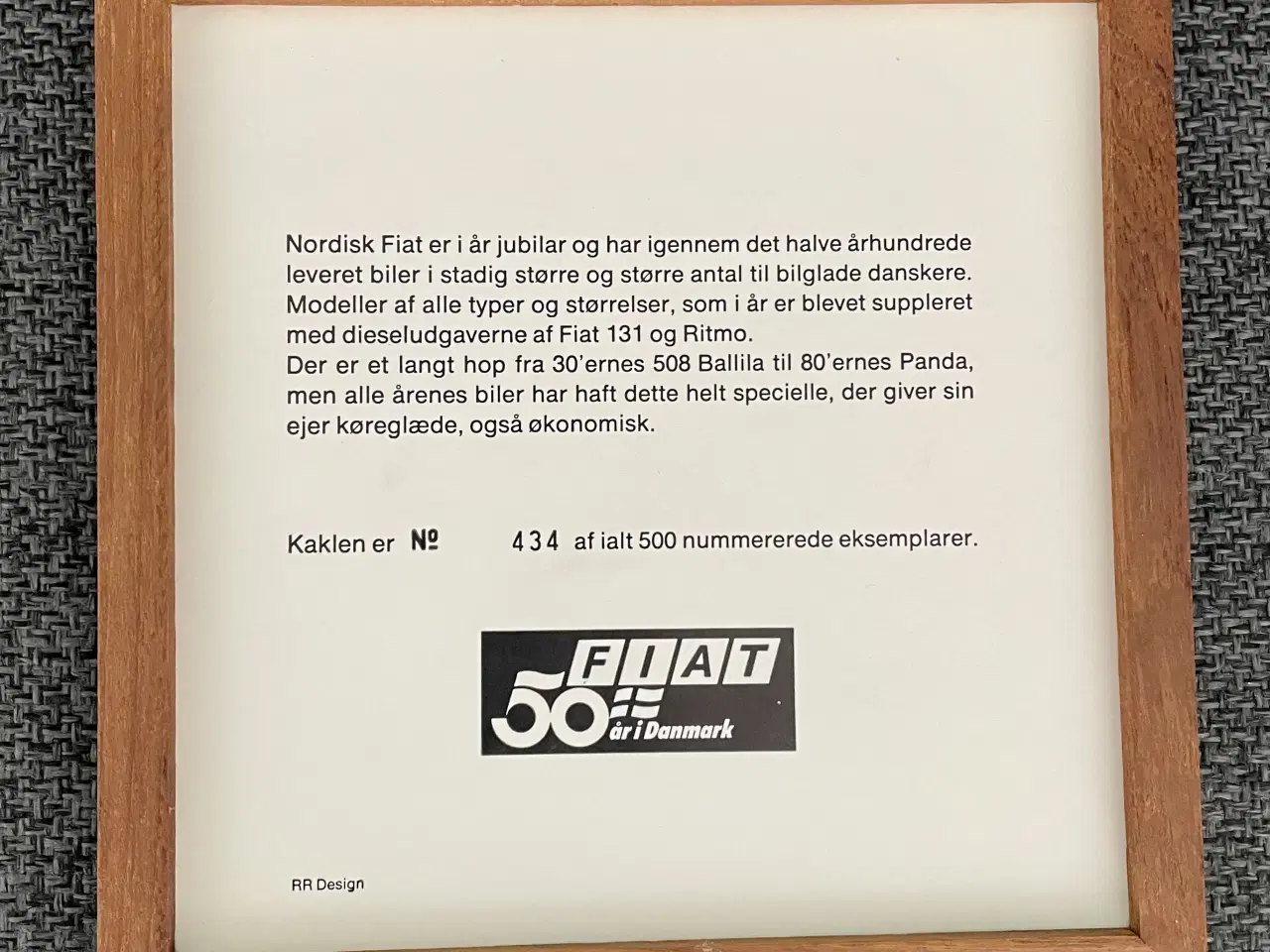 Billede 2 - Fiat kakkel samlerobjekt 