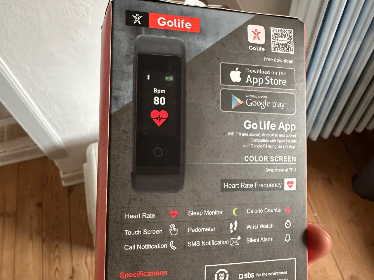 Billede 2 - Golife Vital Fit Fitness Tracker Sort