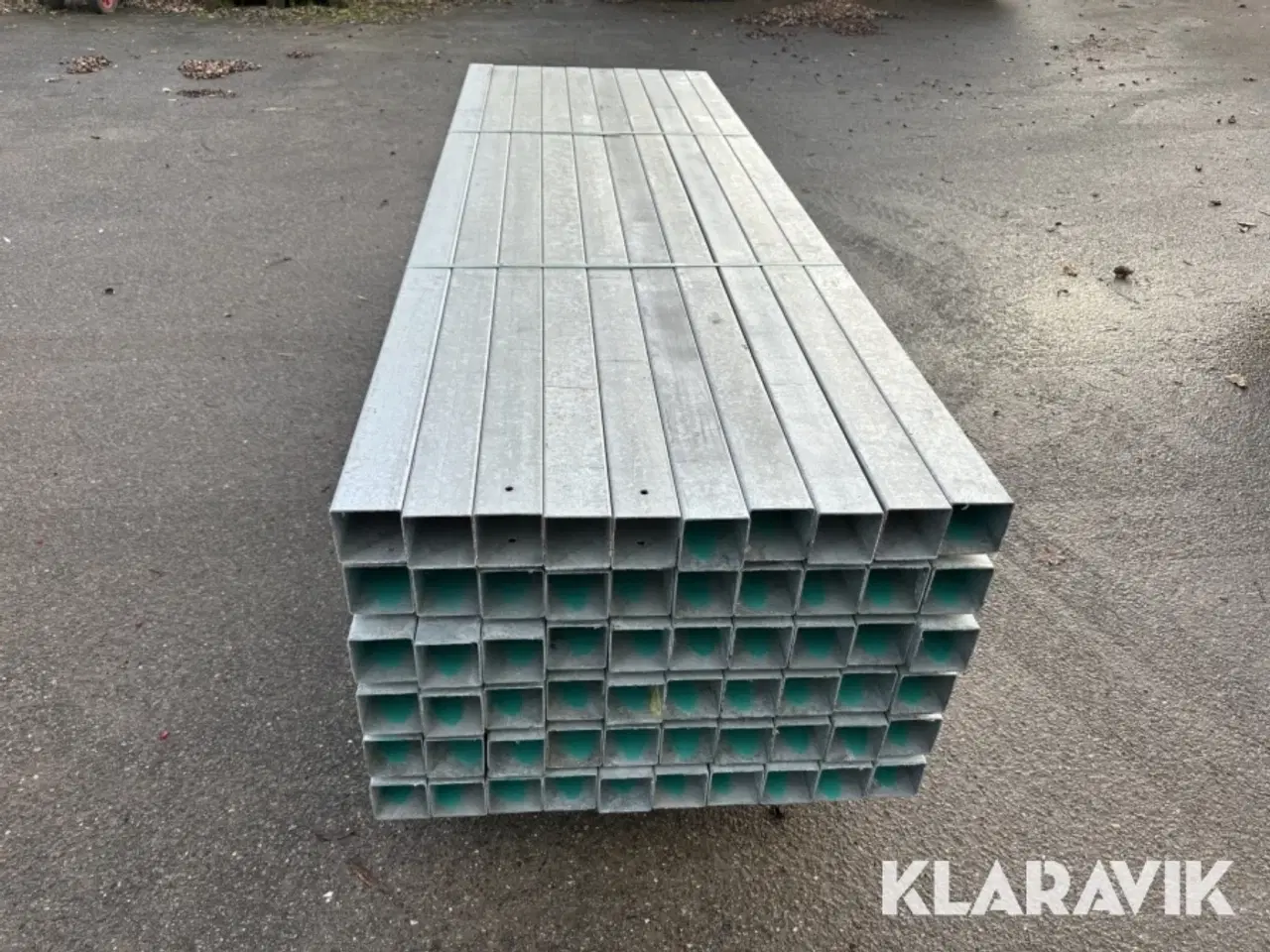 Billede 1 - Stål stolper 60 styk 80x80x2x2500mm