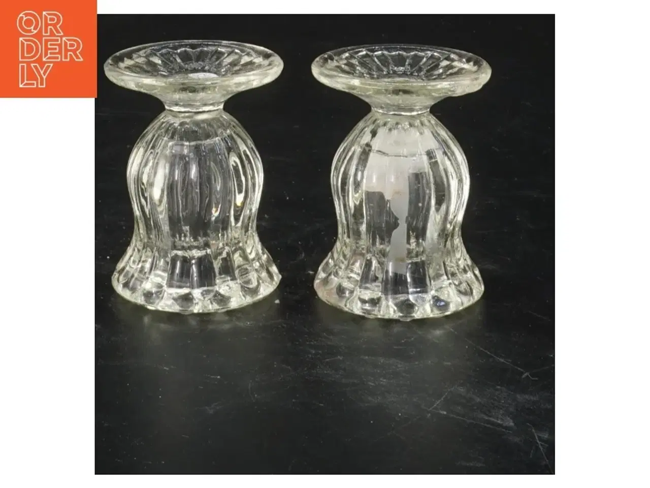 Billede 2 - Glas lysestager (str. 6 cm x 4 ø cm)