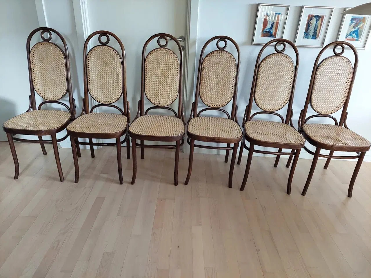 Billede 1 - 6 høje Thonet Wienerstole (Michael Thonet)