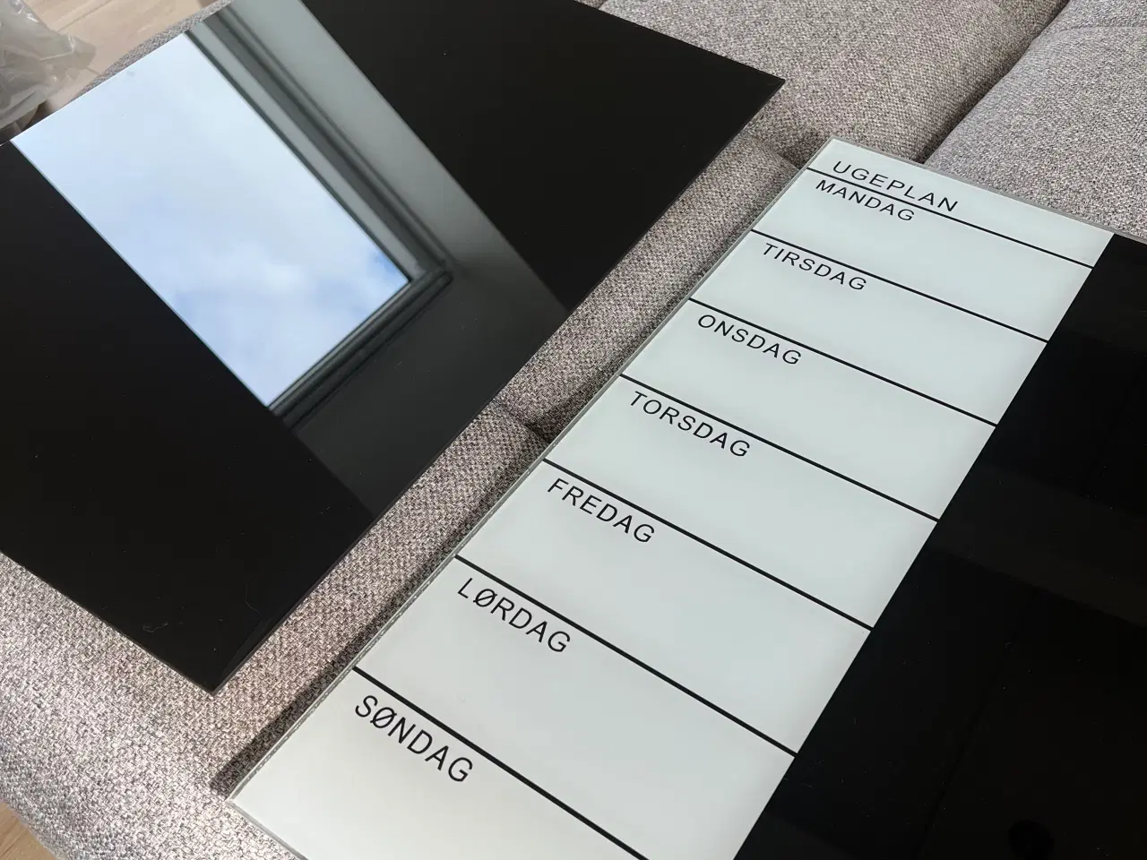 Billede 4 - 2 whiteboard tavler i glas 