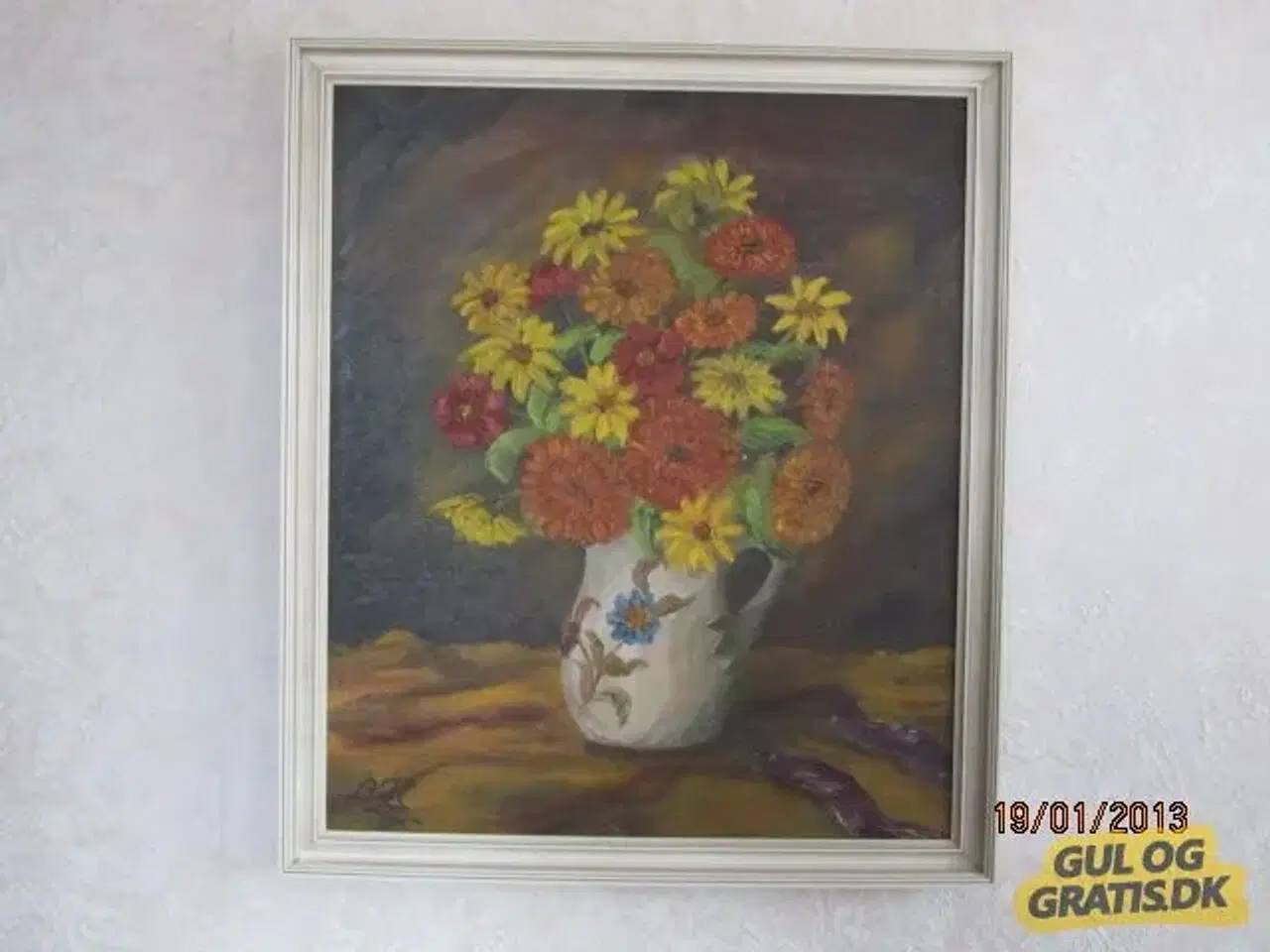 Billede 1 - Blomster maleri.