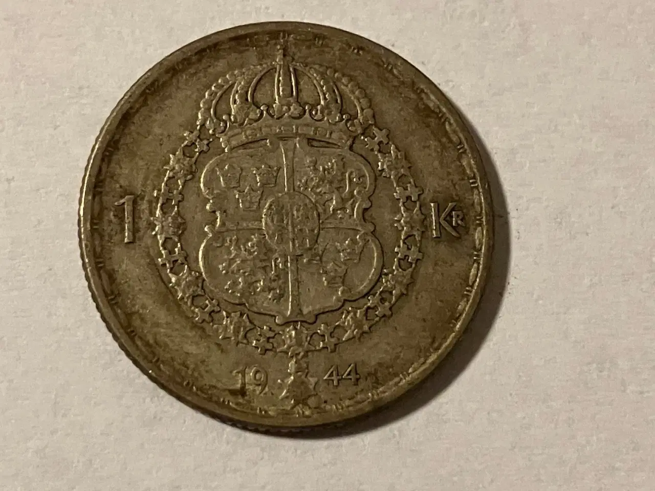 Billede 1 - 1 Krona 1944 Sweden - Silver