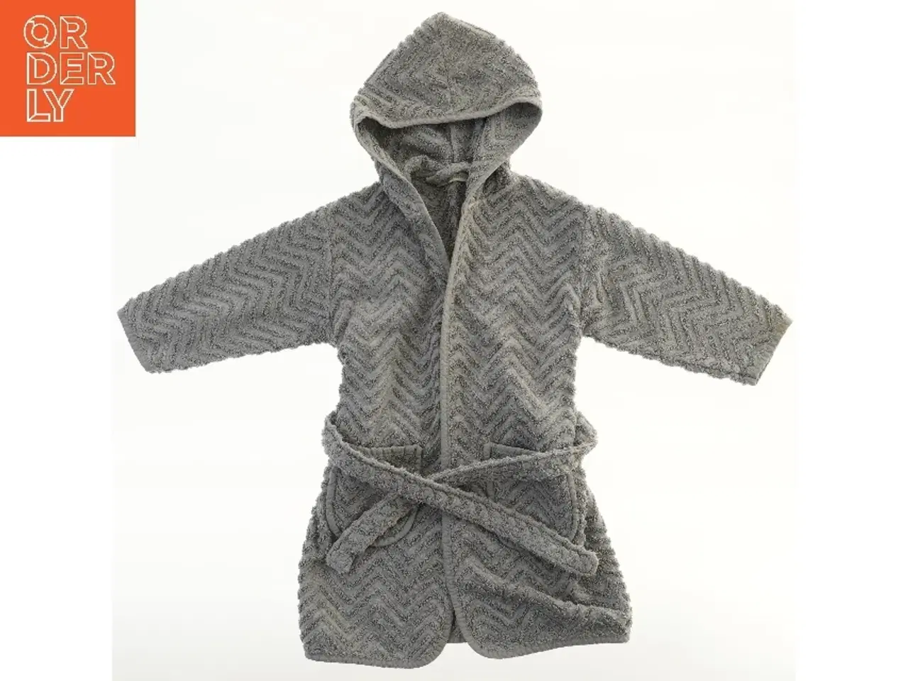 Billede 2 - Grå badekåbe med hætte fra Filibabba (str. 104)