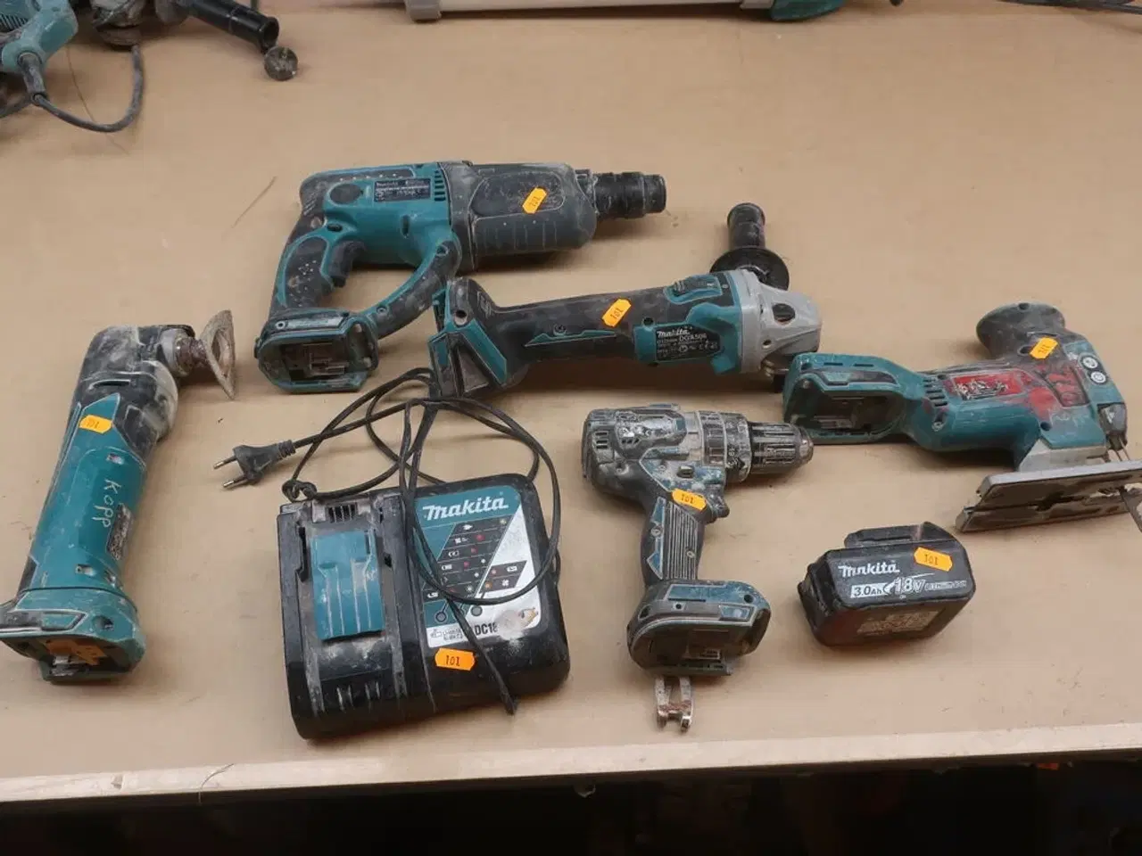 Billede 1 - Vinkelsliber, boremaskine mv. MAKITA Model: DGA 506, DHP 484, DHR202, DTM51, DC18RC