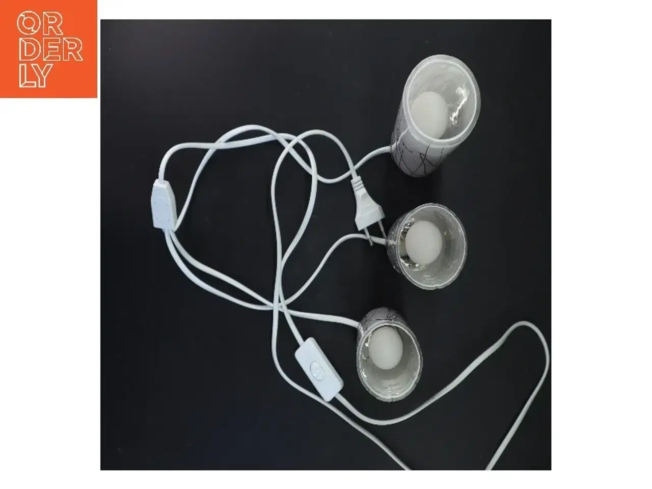 Billede 2 - Sæt af tre lamper fra Herstal i glas