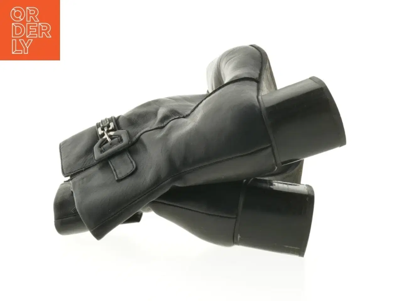 Billede 4 - Sort støvler med spænde, størrelse 38 (str. 38 )