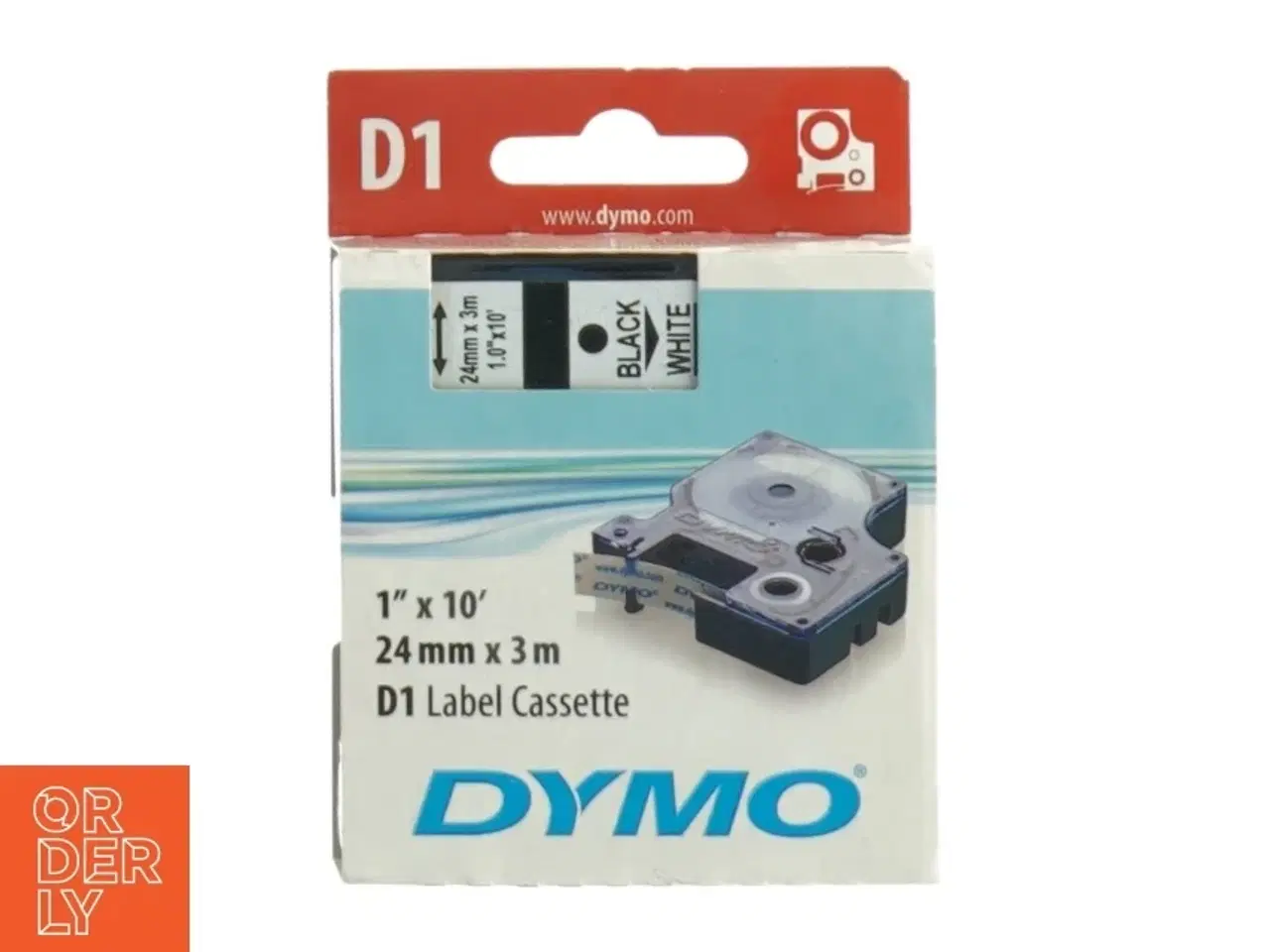 Billede 1 - DYMO D1 mærkatkassette fra Dymo (str. 24 mm x 3 m)