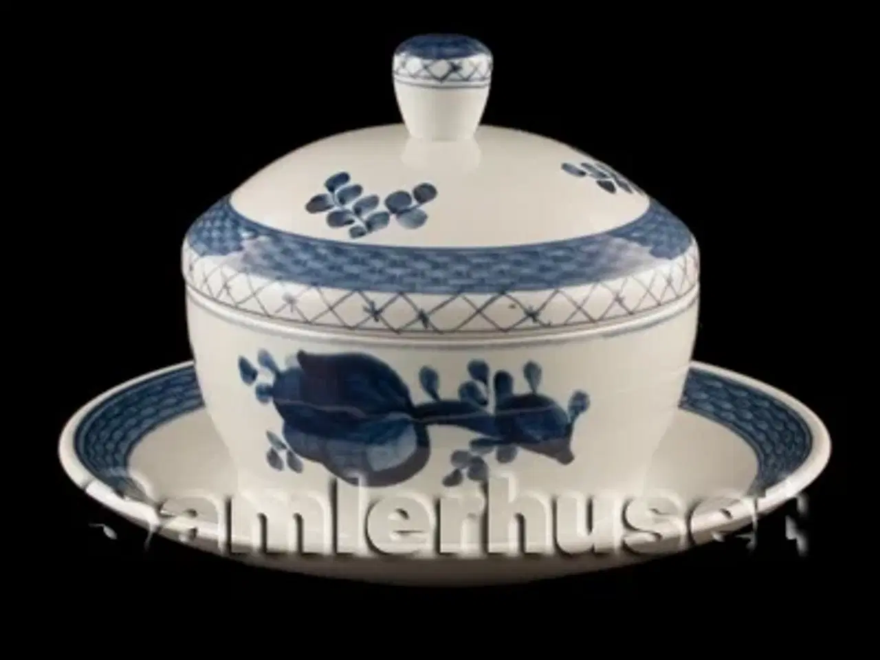 Billede 1 - Trankebar Smørkrukke m. låg - R.C. 1263