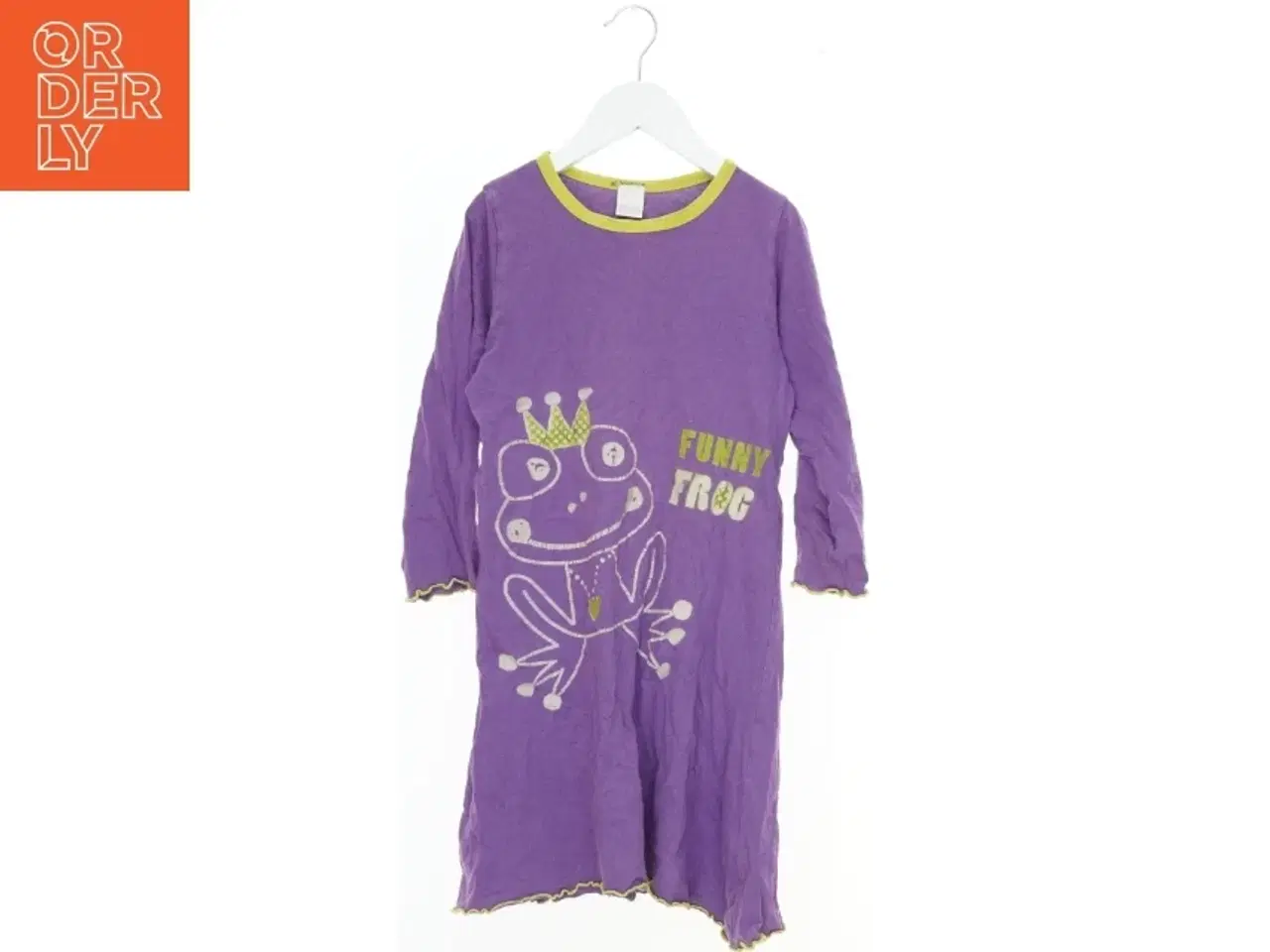 Billede 1 - Børne natkjole med frø print fra Coop (str. 122)