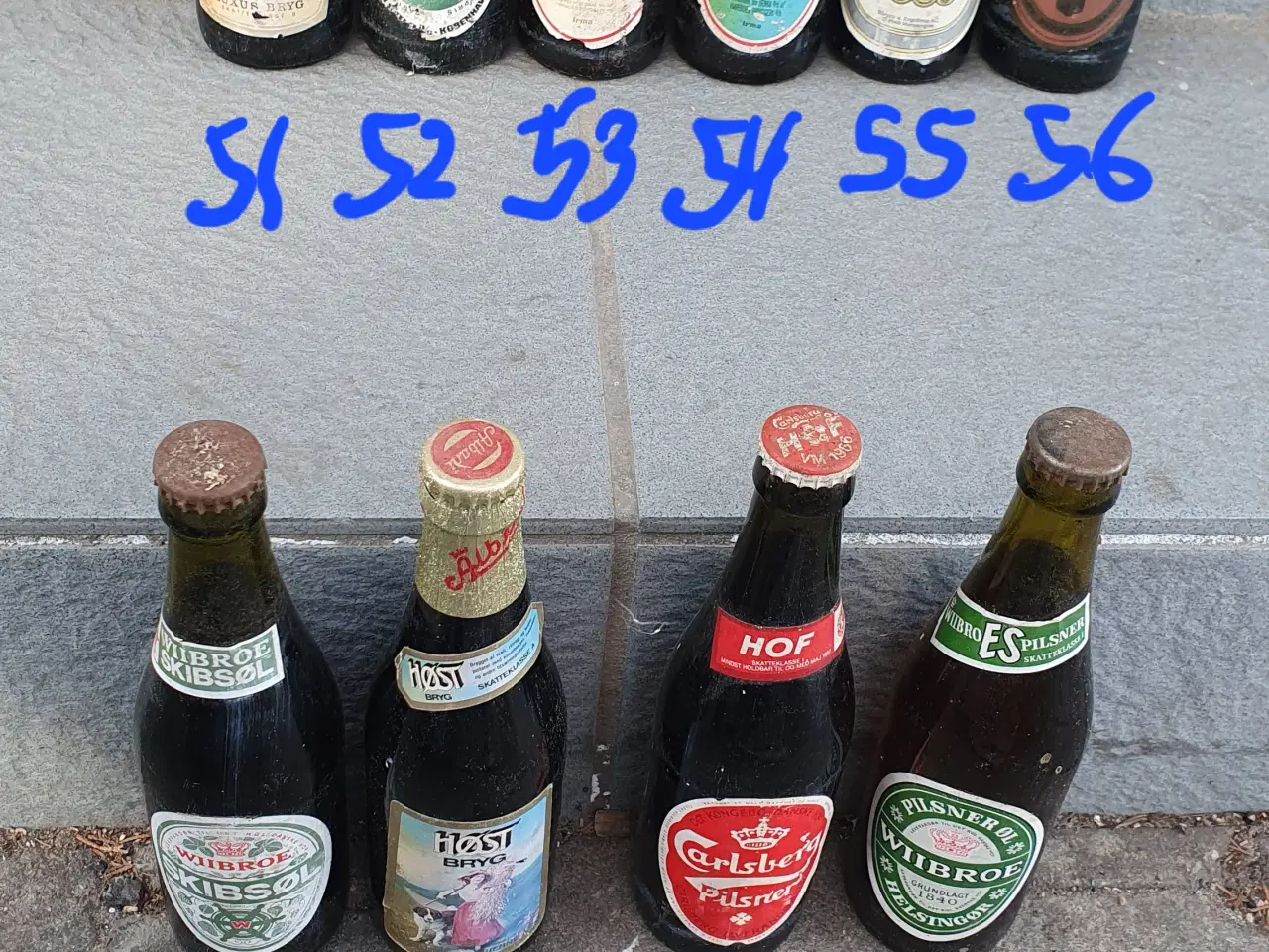 Billede 6 - Ældre Øl flasker m. Indhold