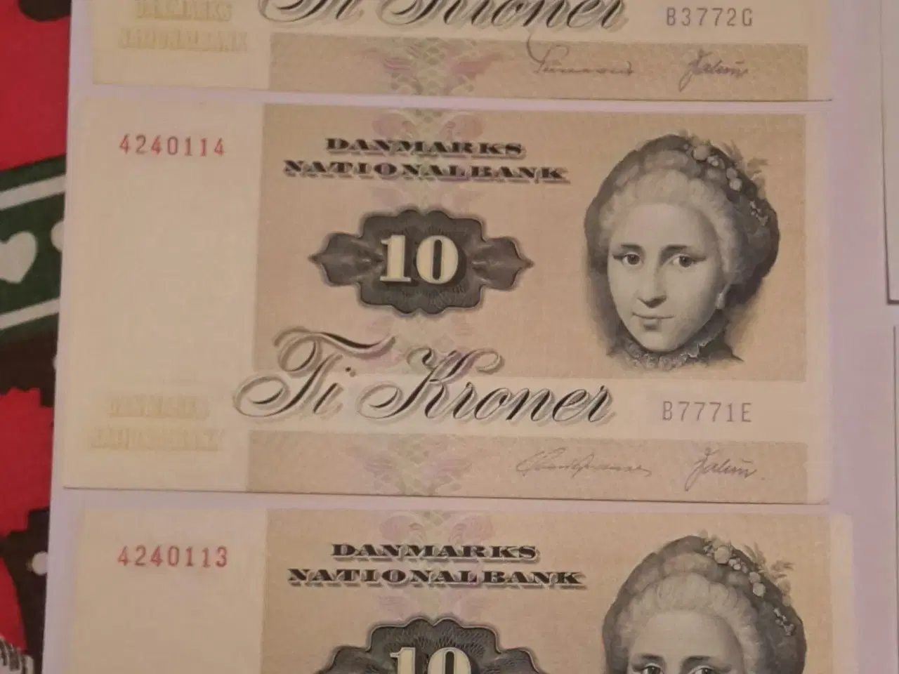 Billede 4 - Danske pengesedler pålydende 10-20-50 kr