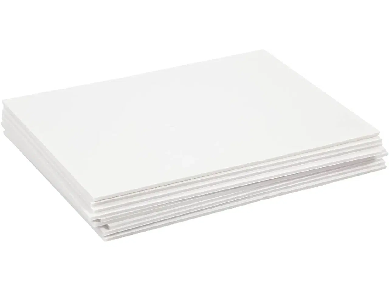Billede 1 - Hvid Skumkarton A4, 10 ark - Kreativitet uden grænser