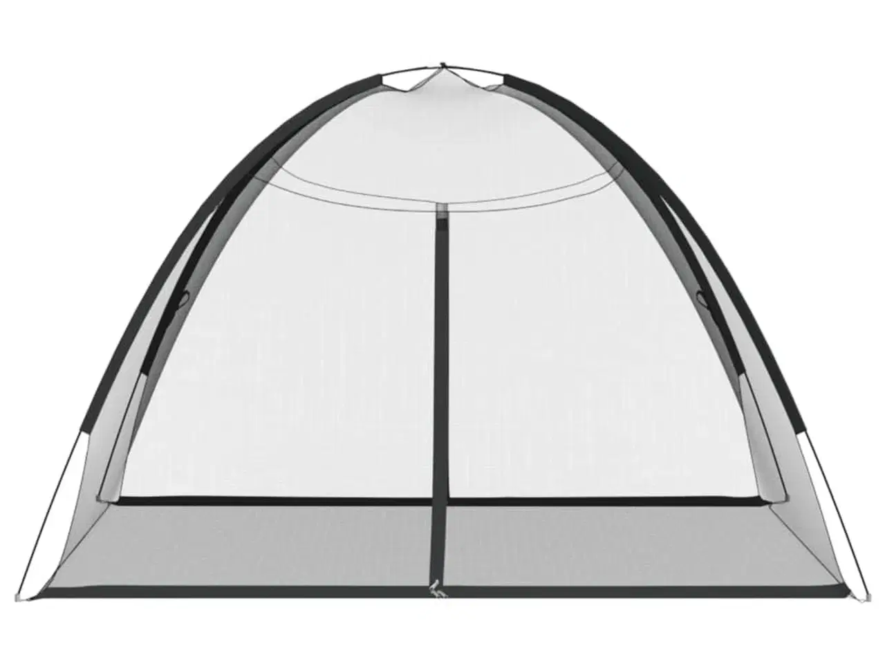 Billede 4 - Myggenet med døre 200x200x135 cm trådnet sort